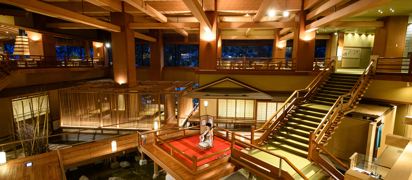 日本旅館「大川荘」是，福島縣會津・蘆牧溫泉的有绝景的露天溫泉 Ookawaso
